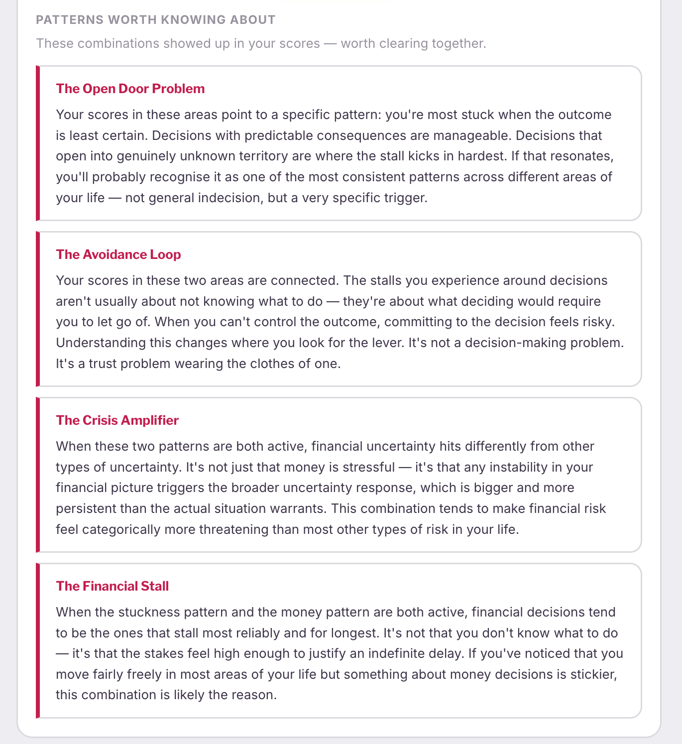 Interaction patterns worth knowing about