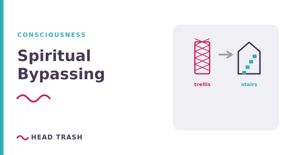 Spiritual bypassing - using sage, crystals and good vibes to skip the inner work